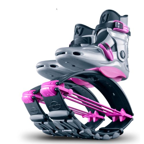 KJ-POWERSHOE JUNIOR KIDS KANGOO SHOES PINK-SILVER